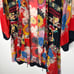 Johnny Was Mishka Embroidered red floral kimono top size medium