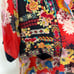 Johnny Was Mishka Embroidered red floral kimono top size medium
