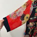 Johnny Was Mishka Embroidered red floral kimono top size medium
