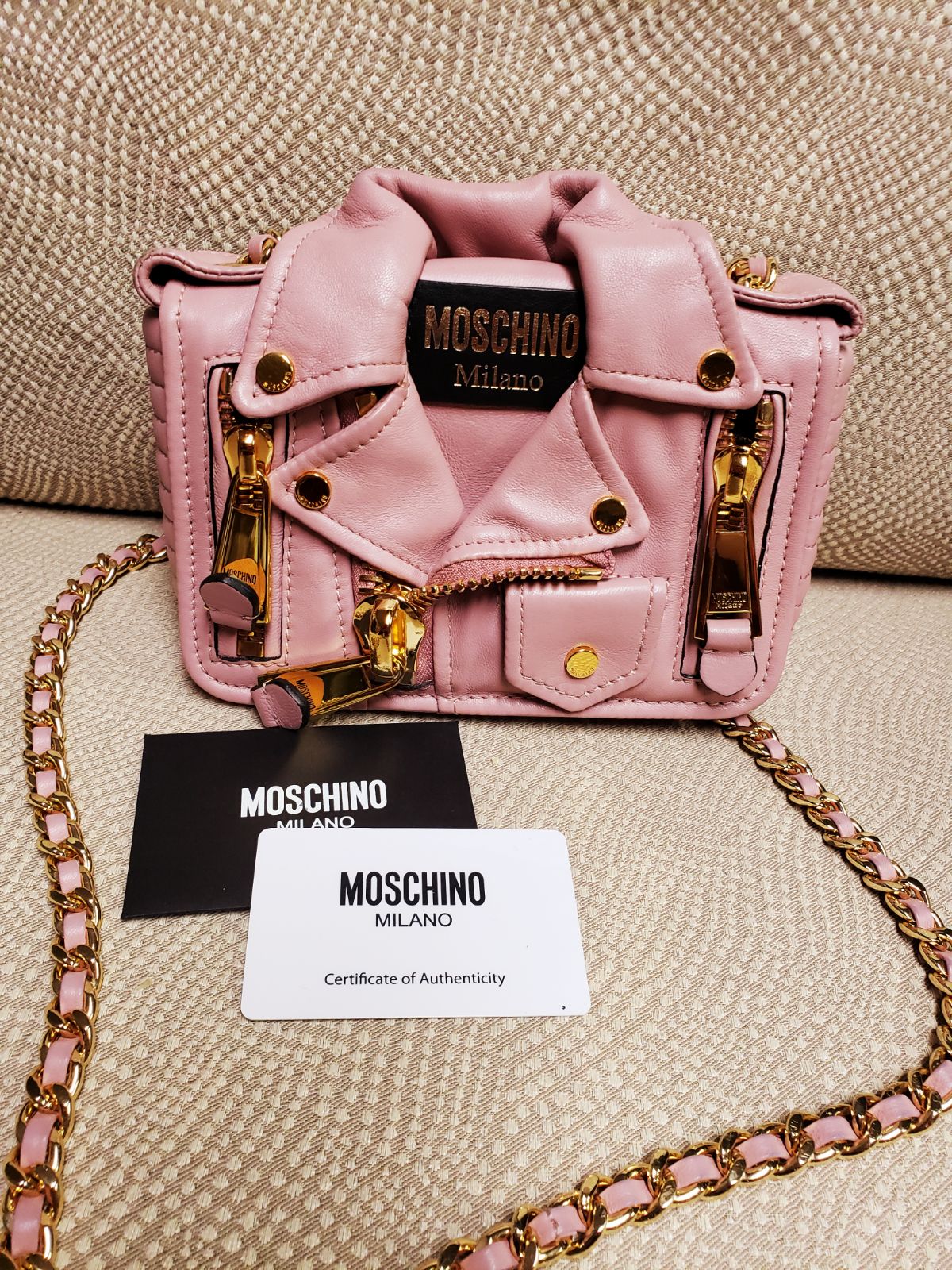 Moschino milano jacket bag