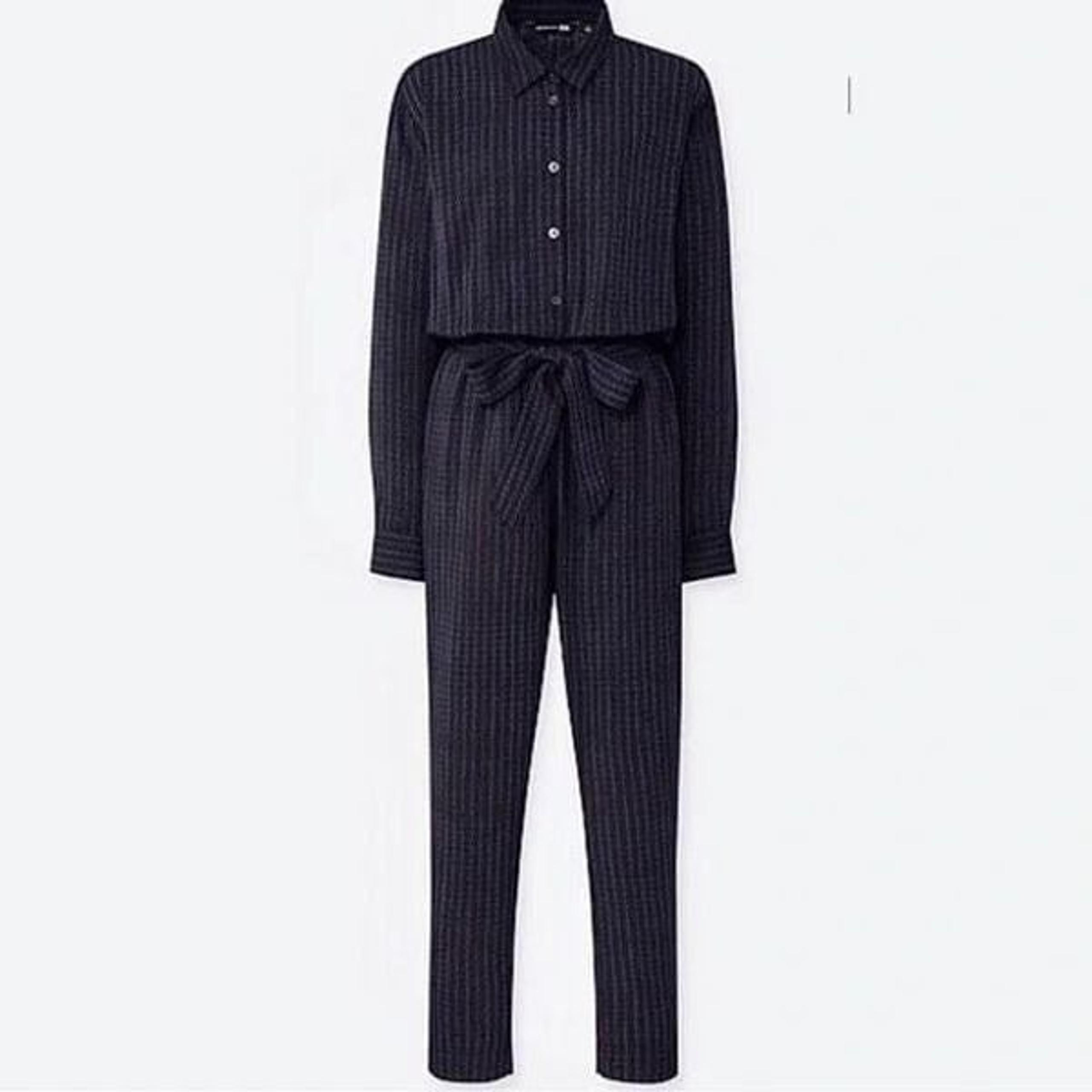 UNIQLO Marimekko Polka Dot Jumpsuit Blue/Black Size Small