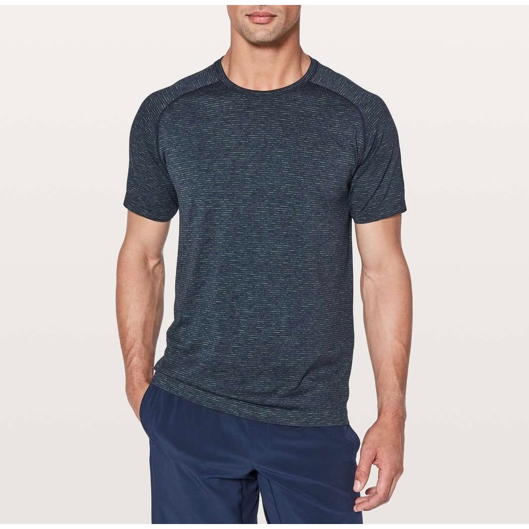 Lululemon Metal Vent Tech Tee Shirt Short Sleeve Crewneck Navy Blue Size Small