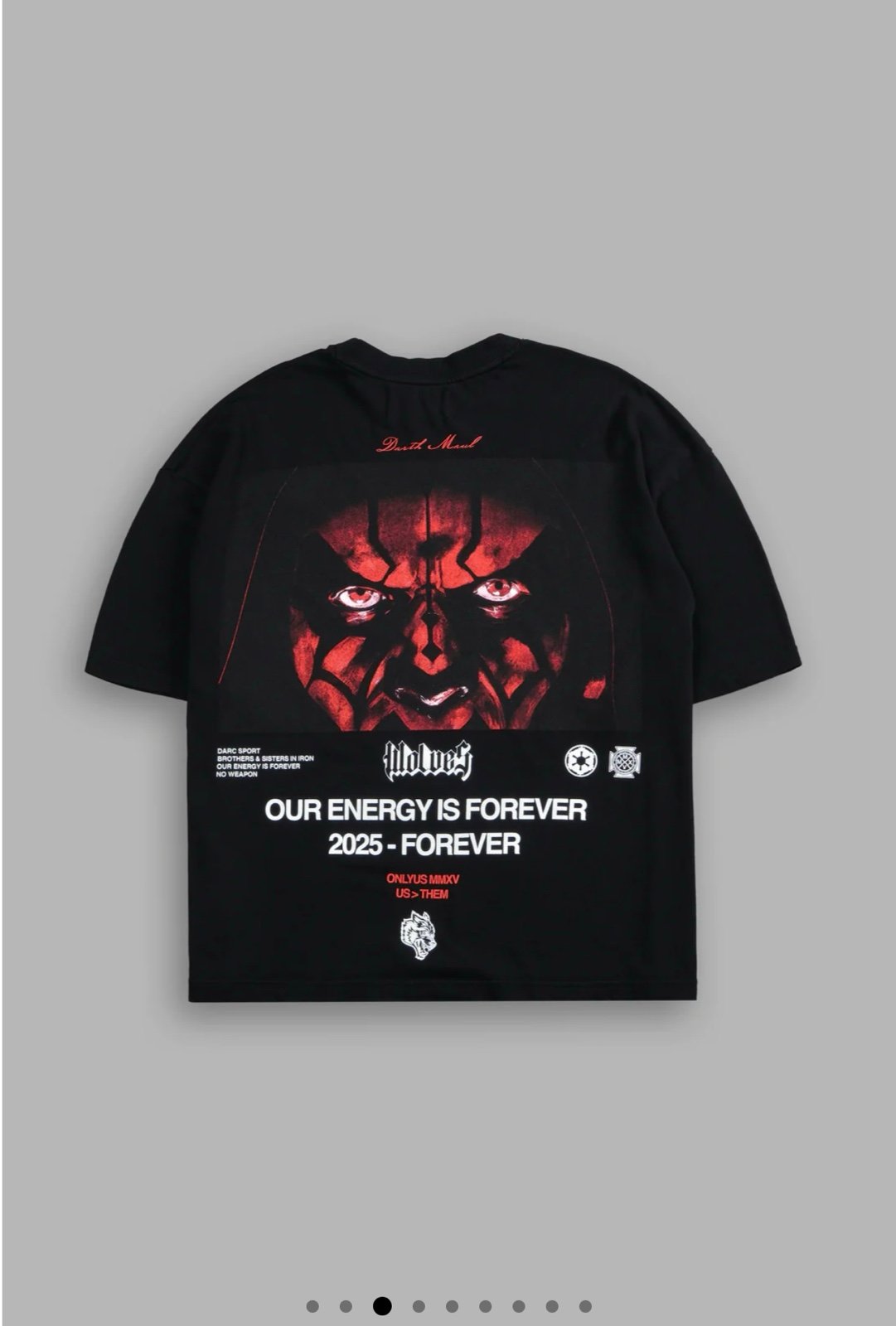 Darc Sport THE PHANTOM MENACE BOX CUT TEE IN BLACK-XL (SOLD OUT online) XL