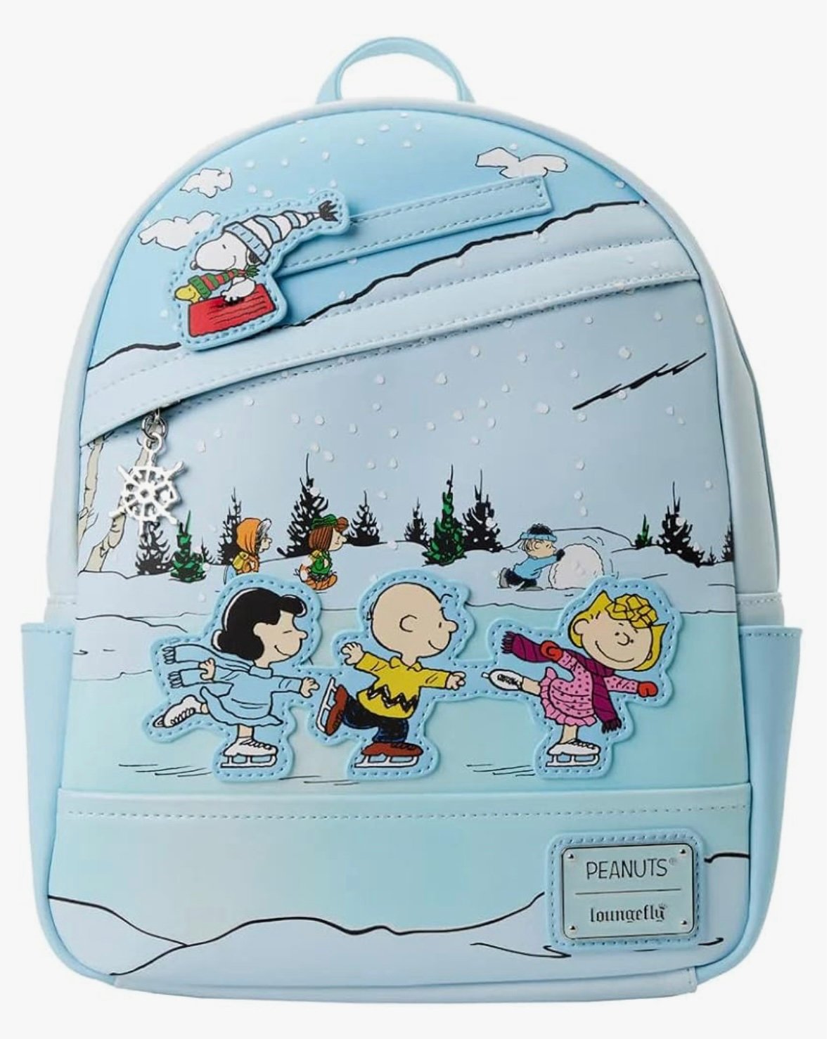 Loungefly Charlie Brown Ice Skating Mini Backpack