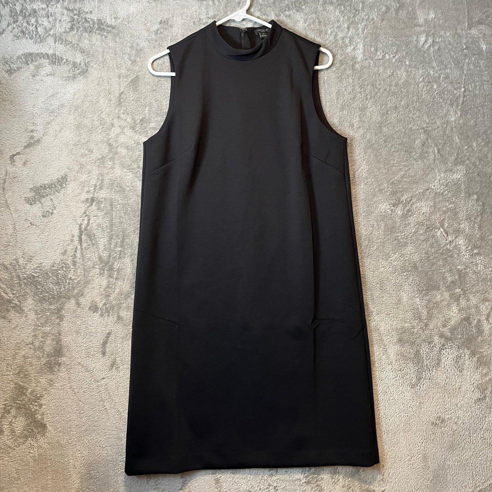 Ann Taylor The Petite Mock Neck Shift Dress in Double Knit Size 12P Petite New
