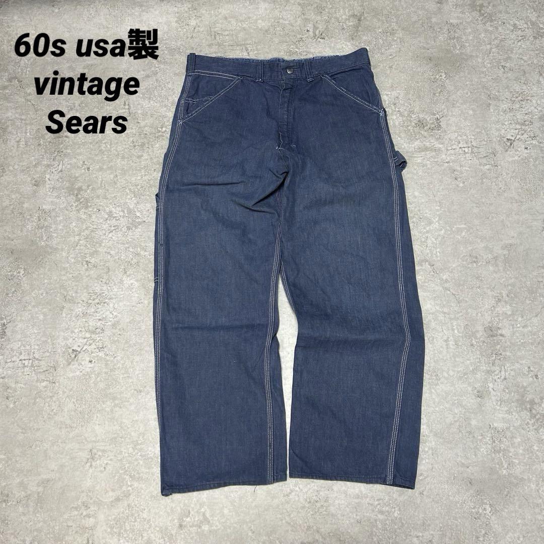 60s Sears Denim Painter Aldes Zip Triple Stitch