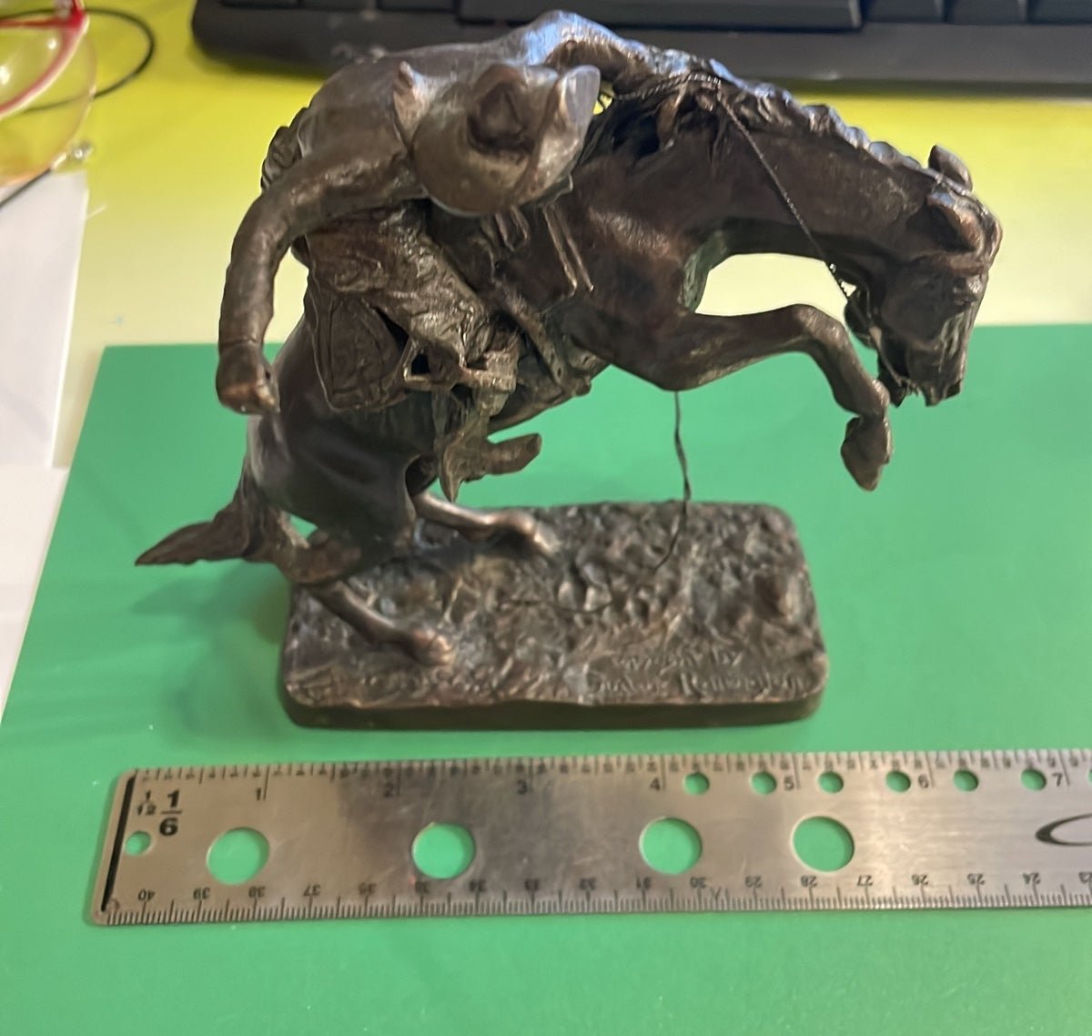 Franklin Mint Bronco Buster - Bronze.