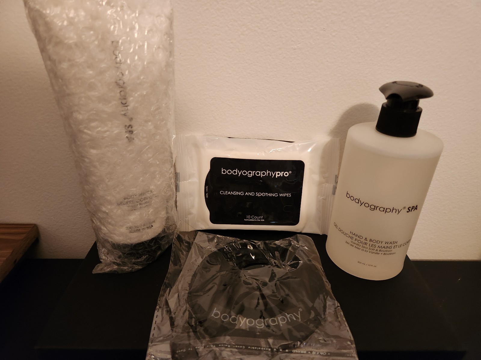 Bodyography spa collection Vanilla Bourbon body butter, hand & body wash