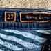 Rock Revival Womens Shorts size 27 Denim Blue Jean Cuffed Western Flap Pockets