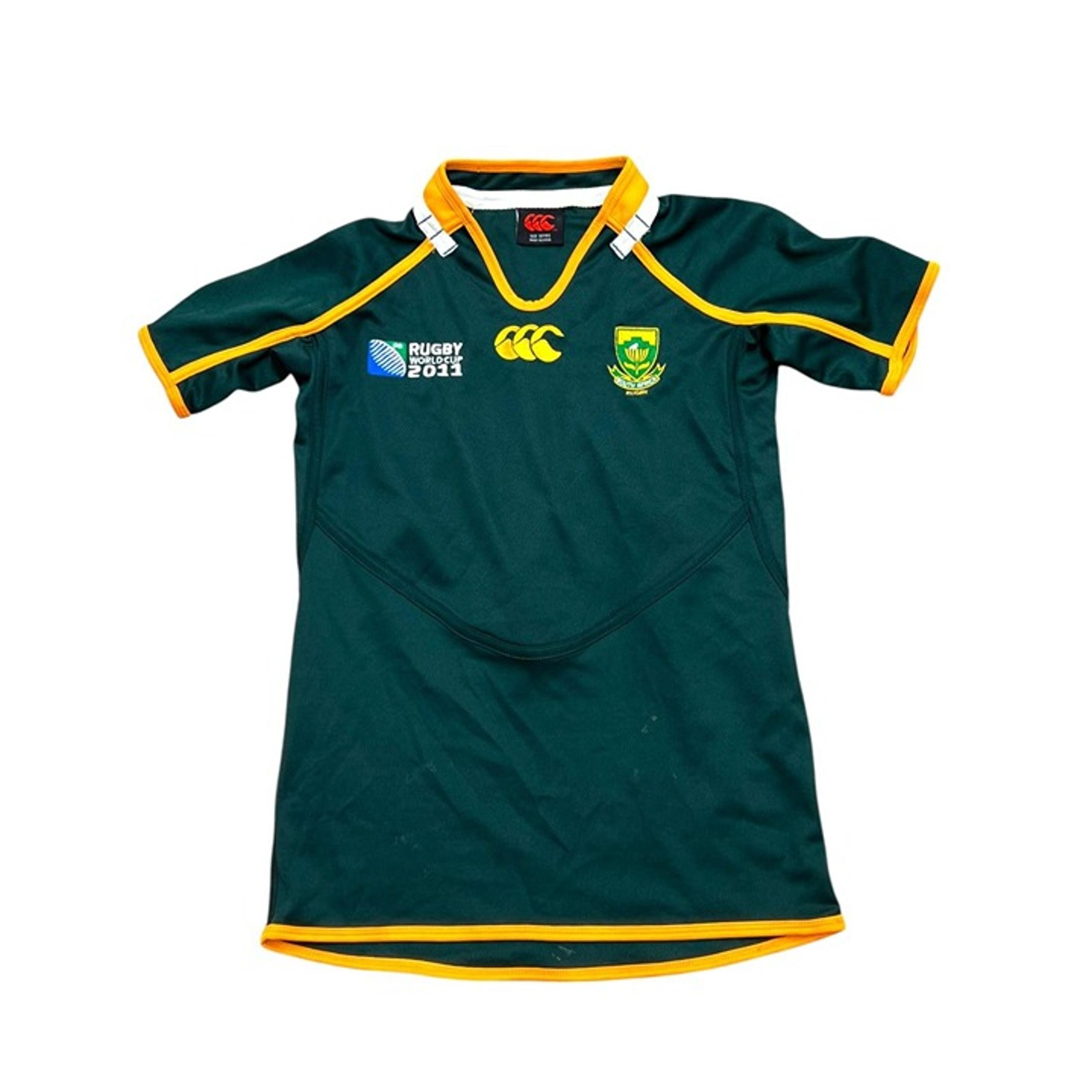 Canterbury Rugby World Cup 2011 South Africa Jersey Youth S Green & Gold