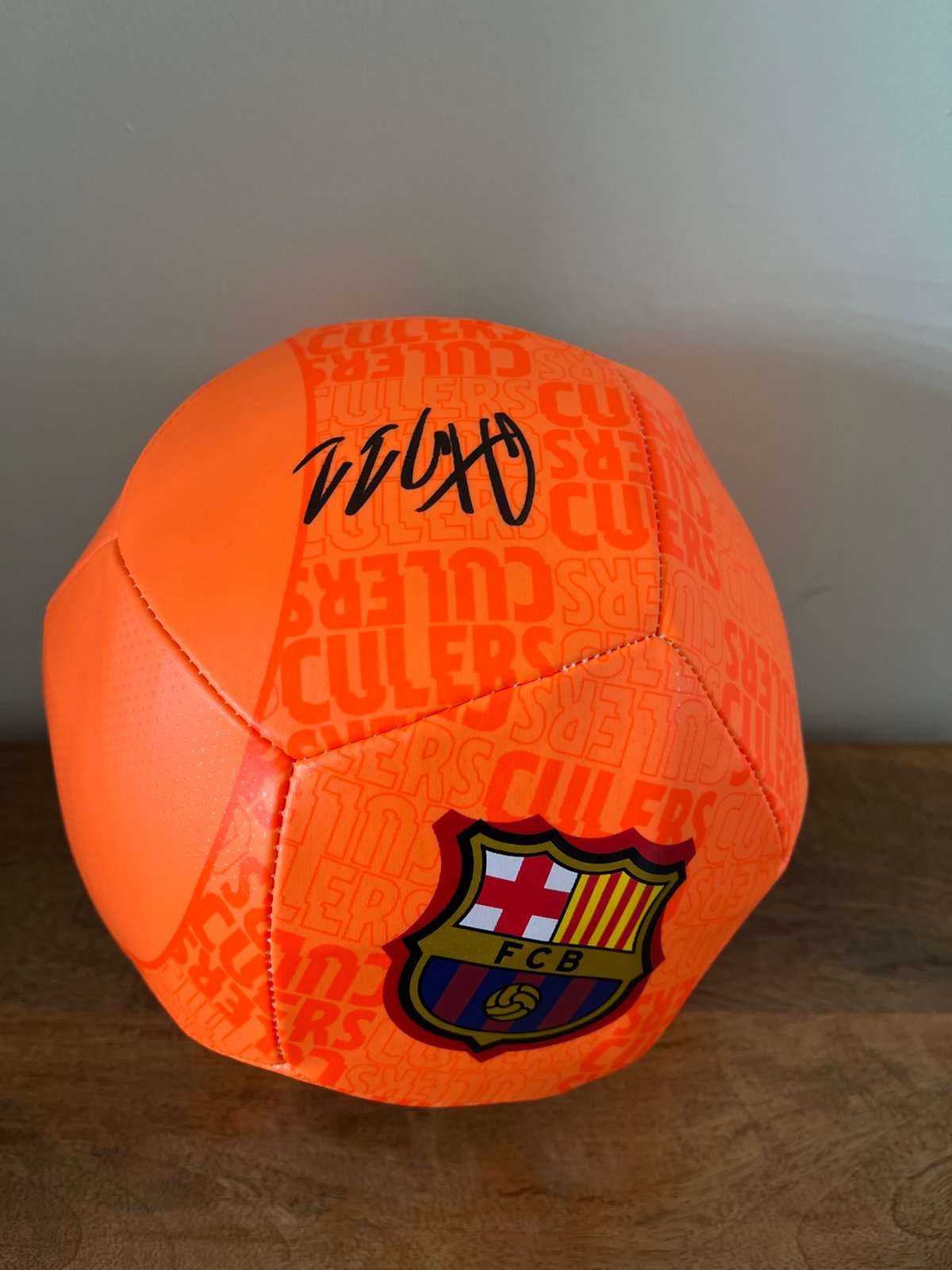 Adama Traore Signed Nike FC Barcelona Ball