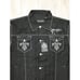 Knockout Jacket Men's Denim 1026 Black/white 3X 4X 5X