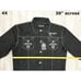 Knockout Jacket Men's Denim 1026 Black/white 3X 4X 5X
