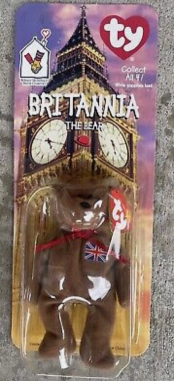 Vintage collectibles Ty Brittania Beanie Baby Rare Find