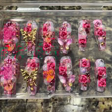 Press on hand-made nails