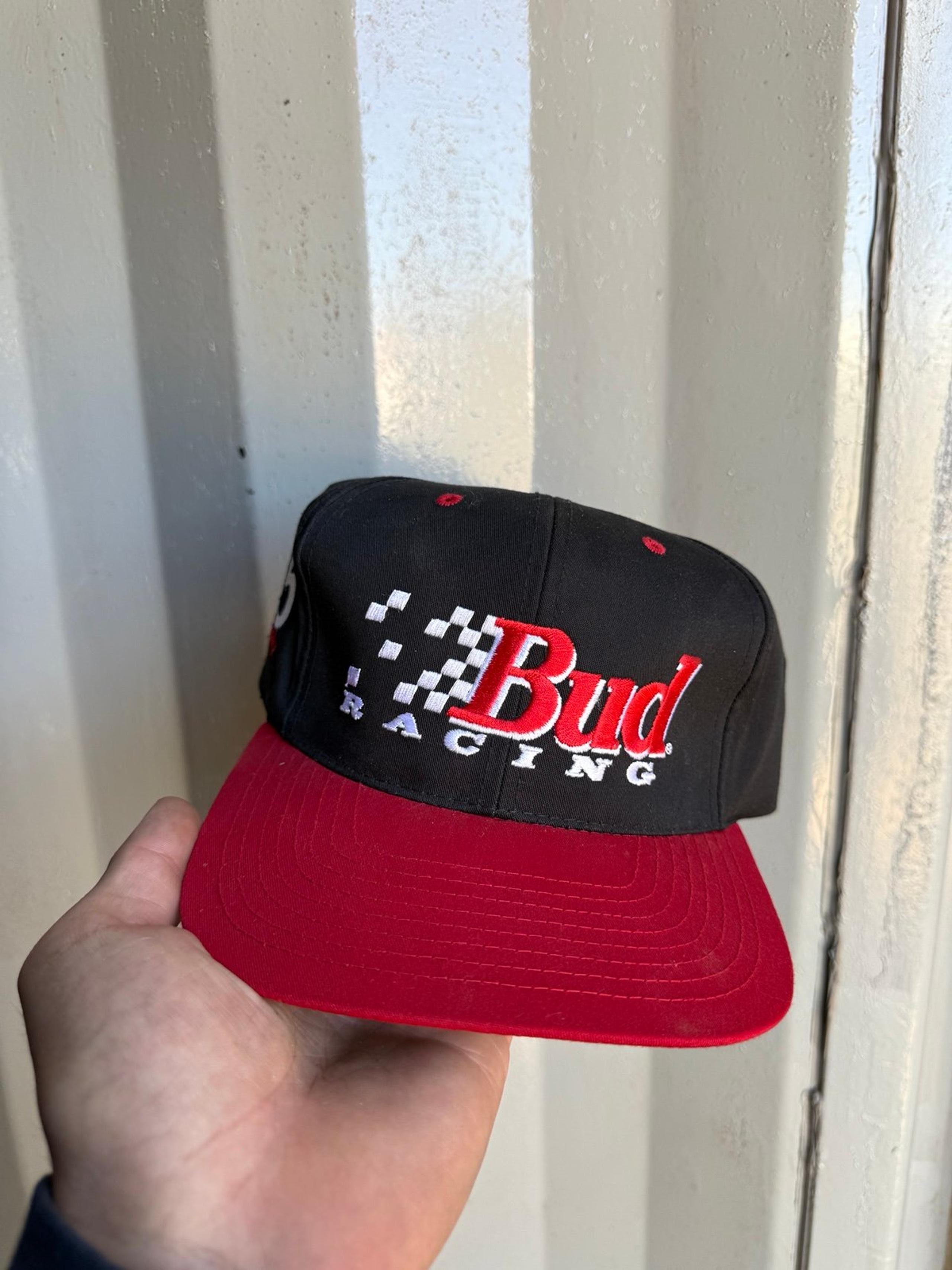 Vintage NASCAR Budweiser Racing Ken Schrader AJD Twill Snapback Hat Men’s Women
