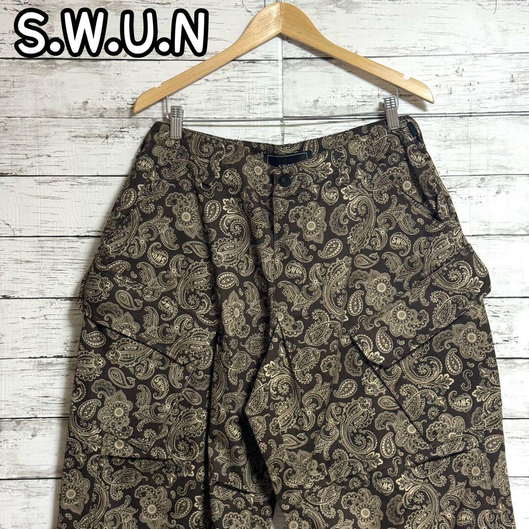 品良く着こなすため S.W.U.N. Original Paisley Cargo Pants 3.0 M Size パンツ