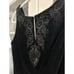 Vintage Laura Ashley Cotton Velvet 1990's Black Dress Size 4 PTP 16''