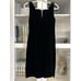 Vintage Laura Ashley Cotton Velvet 1990's Black Dress Size 4 PTP 16''