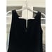 Vintage Laura Ashley Cotton Velvet 1990's Black Dress Size 4 PTP 16''