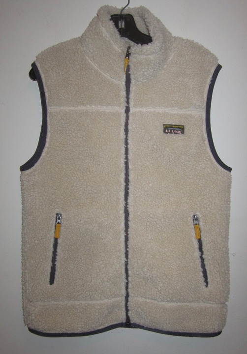 LL BEAN Mountain Pile Sherpa Fleece Vest Style 502429 Men's Small