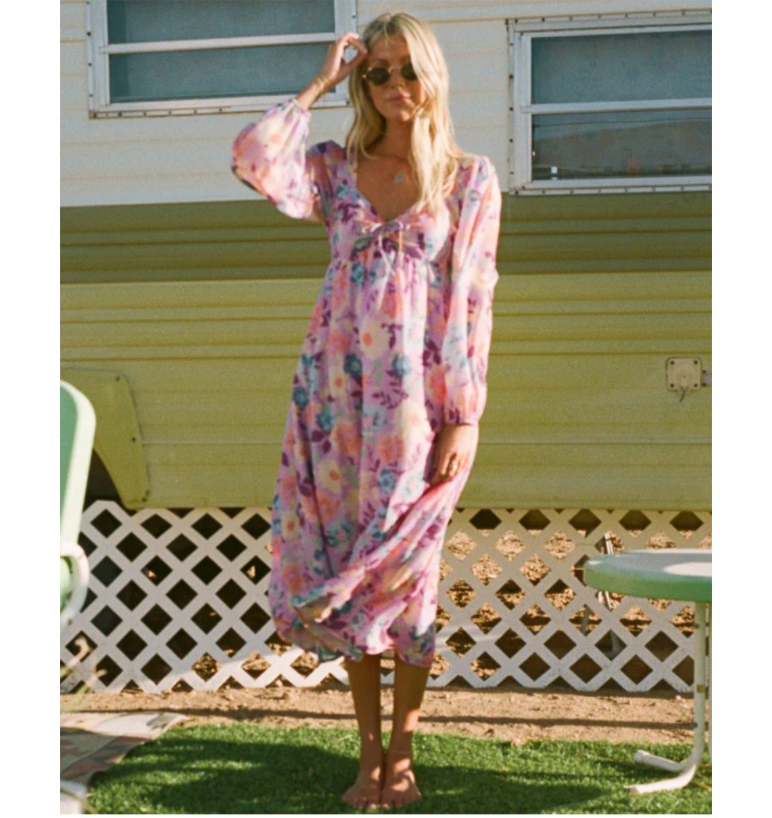 Billabong The Salty Blonde Paradise Love Midi Dress - Small