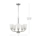 Hampton Bay Helena 21 in 5-Light Brushed Nickel Hanging Chandelier