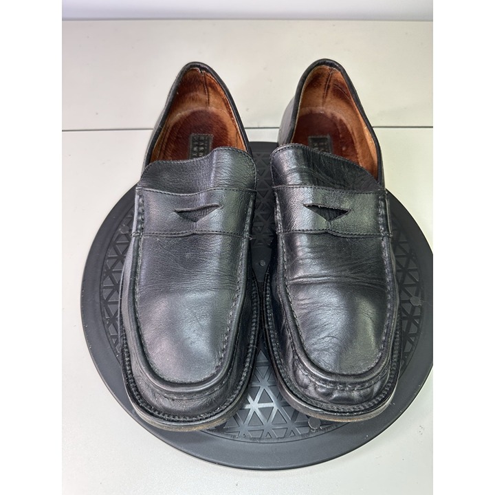 Barney’s New York Men’s 9.5 M Vintage Italian Penny Loafers Black