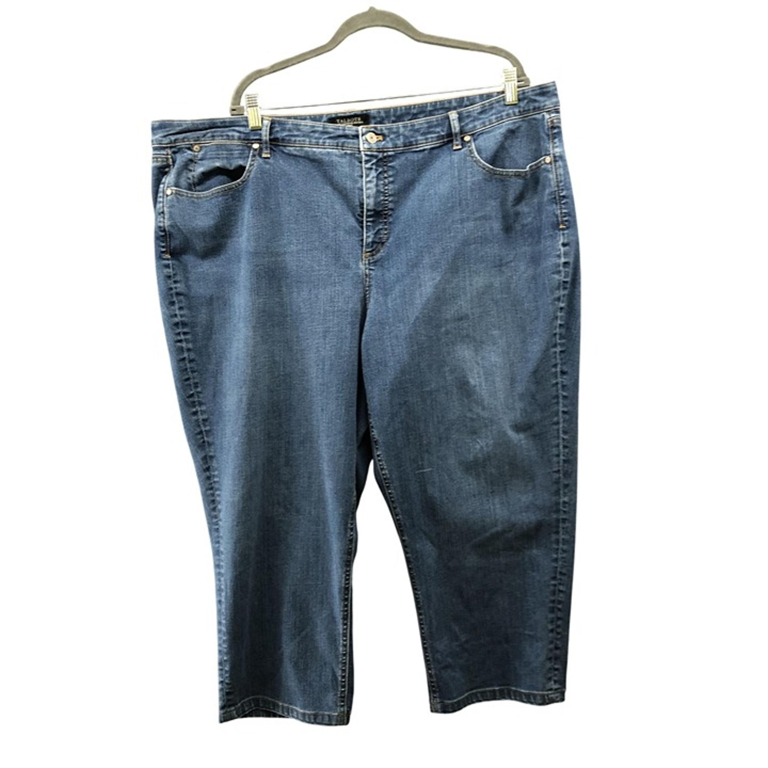 Talbots Flawless 5 Pocket Slim Ankle Jeans Womens Size 24W Blue Medium Wash