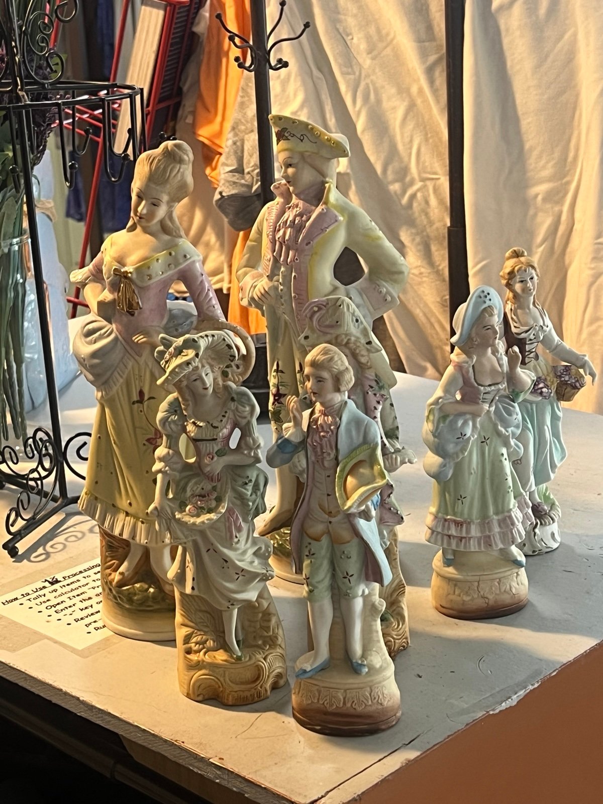 Vintage Porcelain figurines Victorian Era