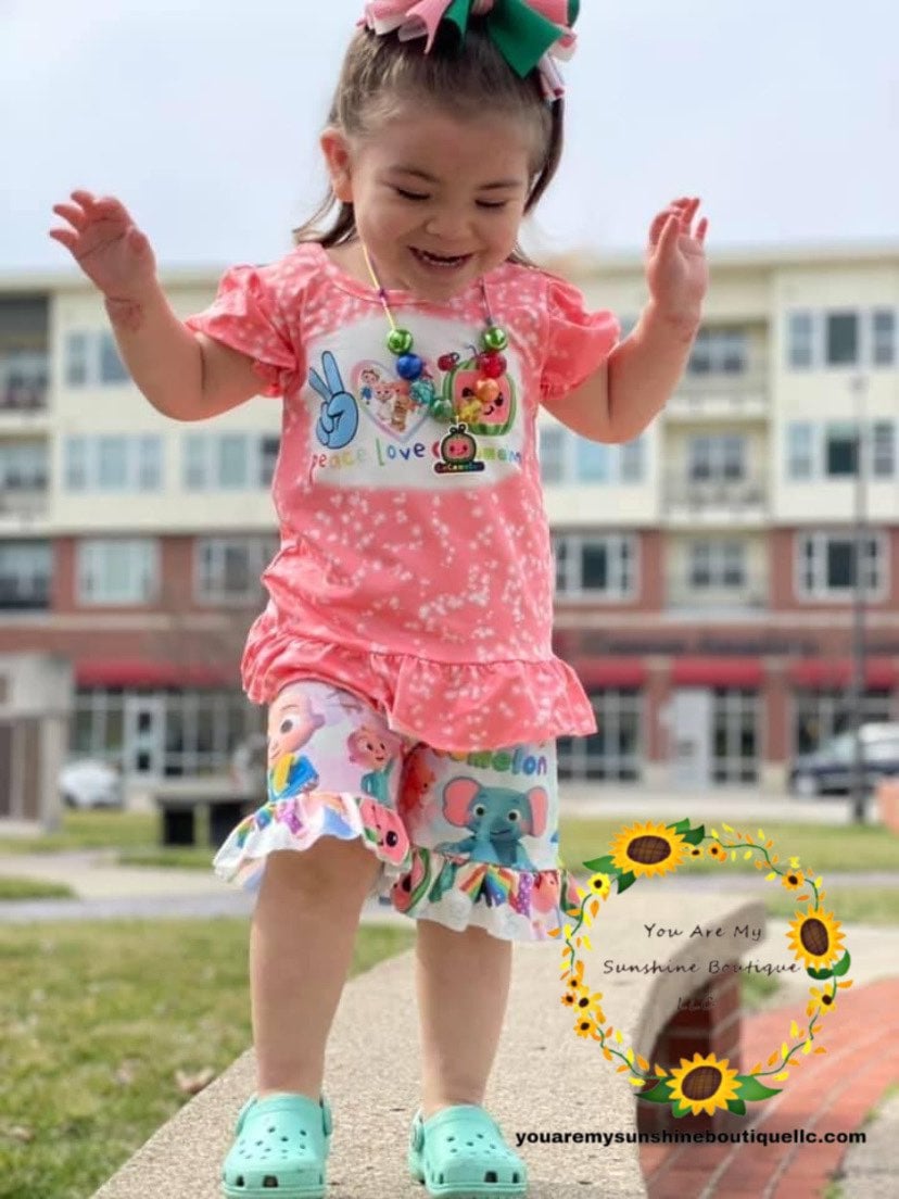 Peace, love, cocomelon outfit