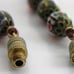 Vintage Millefiori Venetian Moretti Murano Beaded Glass Red Knotted Necklace 25