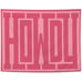 Howdy Tapestry, Hot Pink Preppy Trendy Western Aesthetic Wall Hang Room Decor