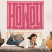 Howdy Tapestry, Hot Pink Preppy Trendy Western Aesthetic Wall Hang Room Decor