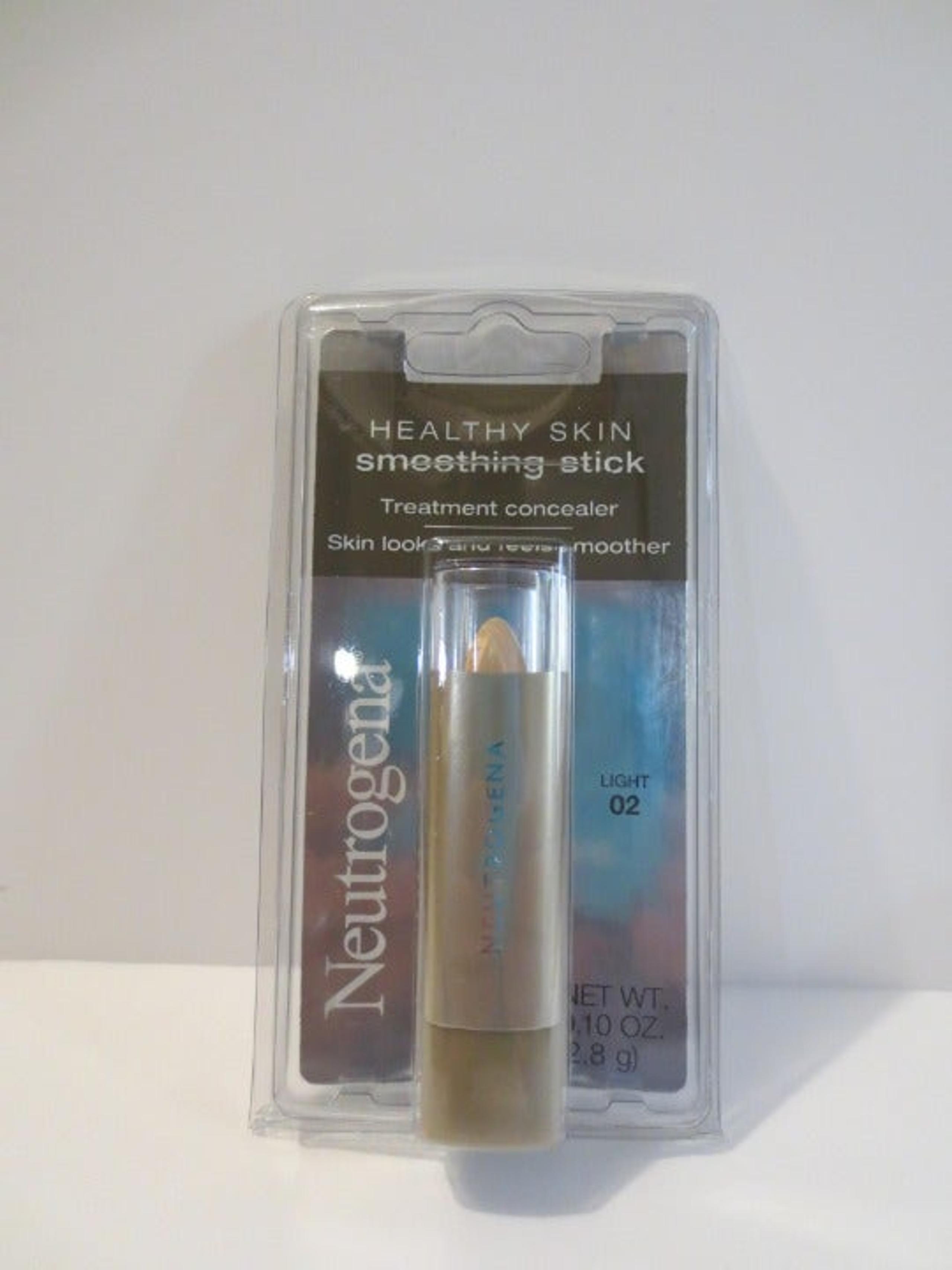 NEUTROGENA HEALTHY SKIN SMOOTHING STICK TREATMENT CONCEALER - LIGHT 02 - .10 OZ