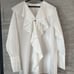 Lounge Dress Frill Collar Shirt White