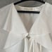 Lounge Dress Frill Collar Shirt White