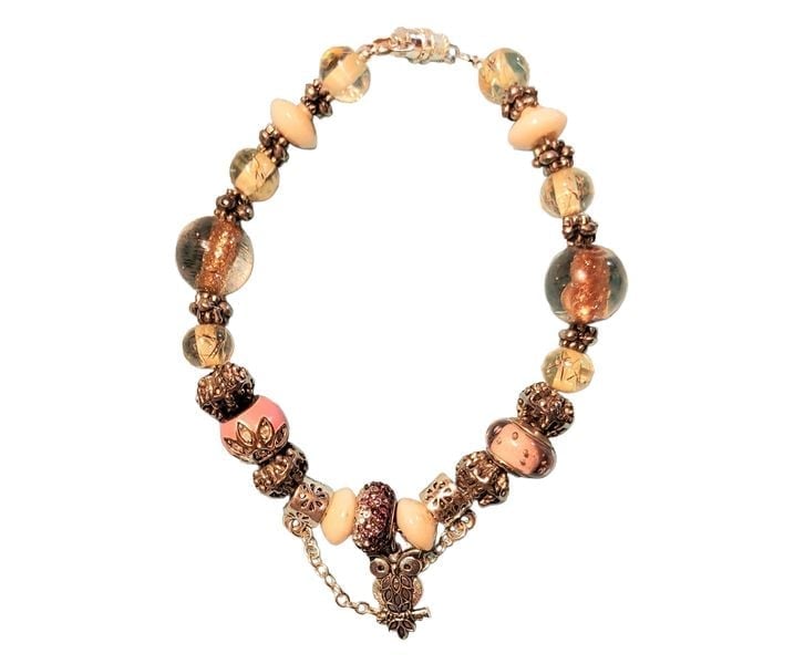 Pandora style bracelet 8 1/2