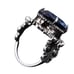 Sterling Silver Filigree Size 9 Simulated Sapphire Ring