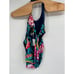 Trina Turk India Garden Halter Belted One Piece Womens Floral Swimsuit Sz 4 NWT