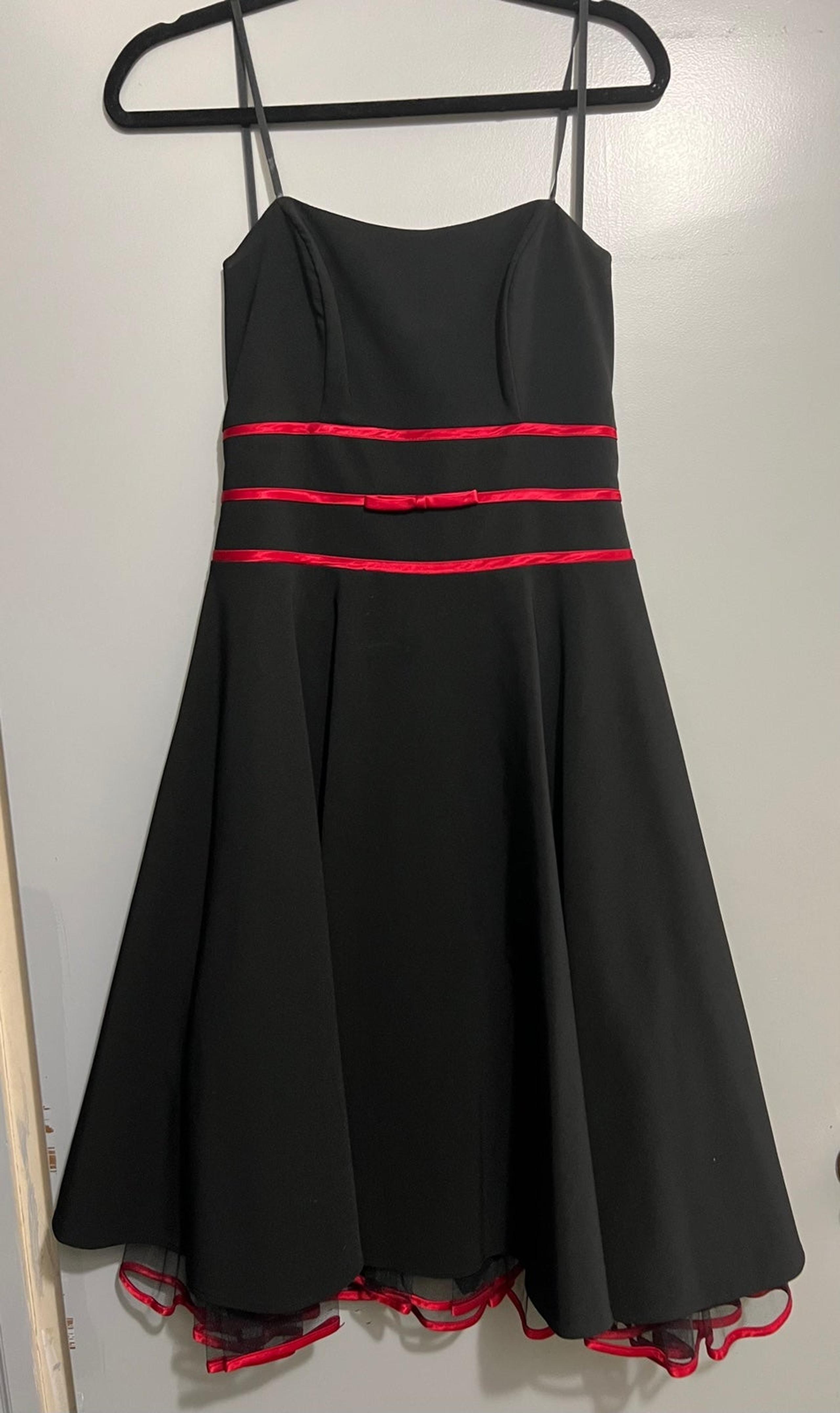 Black and Red Dress