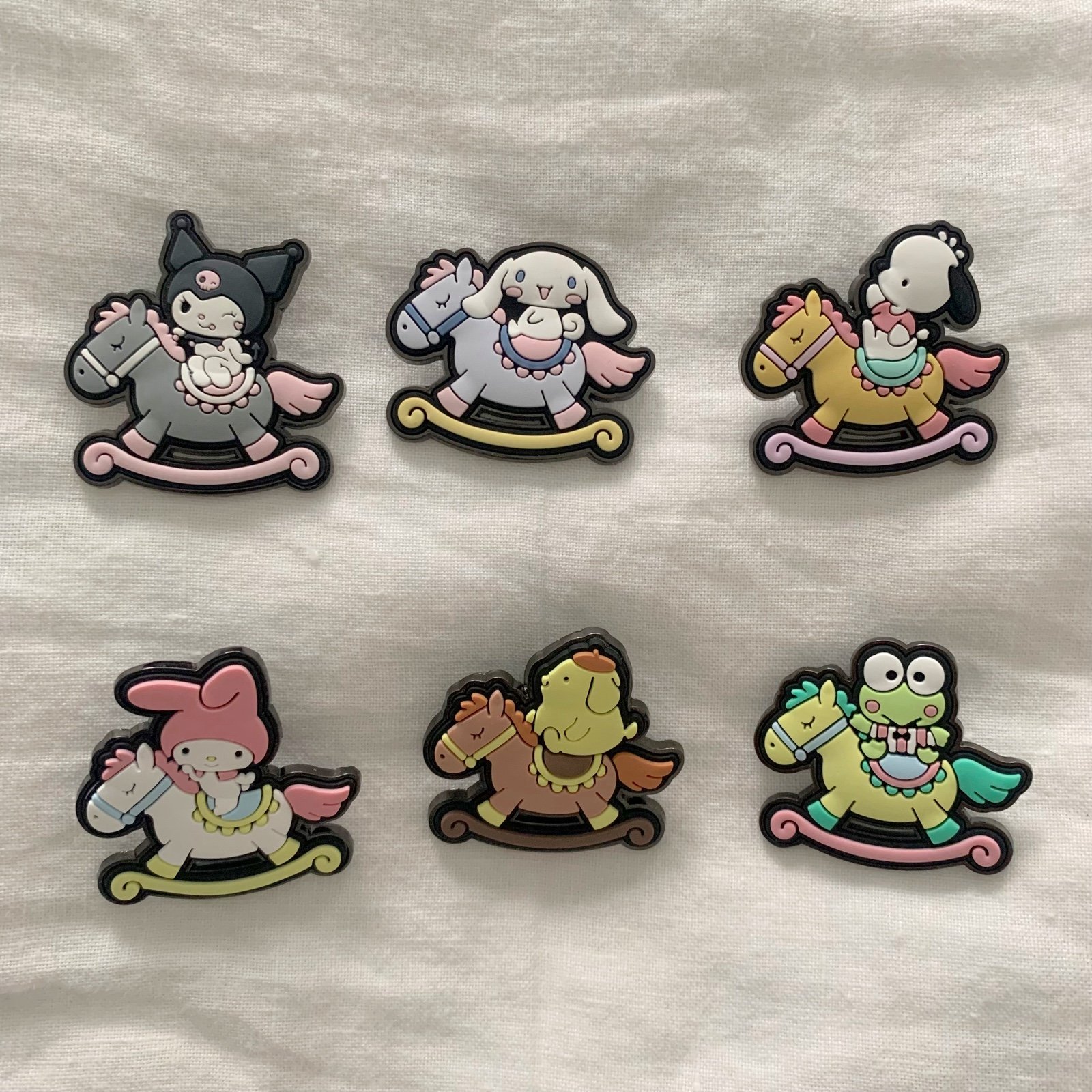 Loungefly Hello Kitty and Friends Rocking Horse Blind Box Pins Complete Set