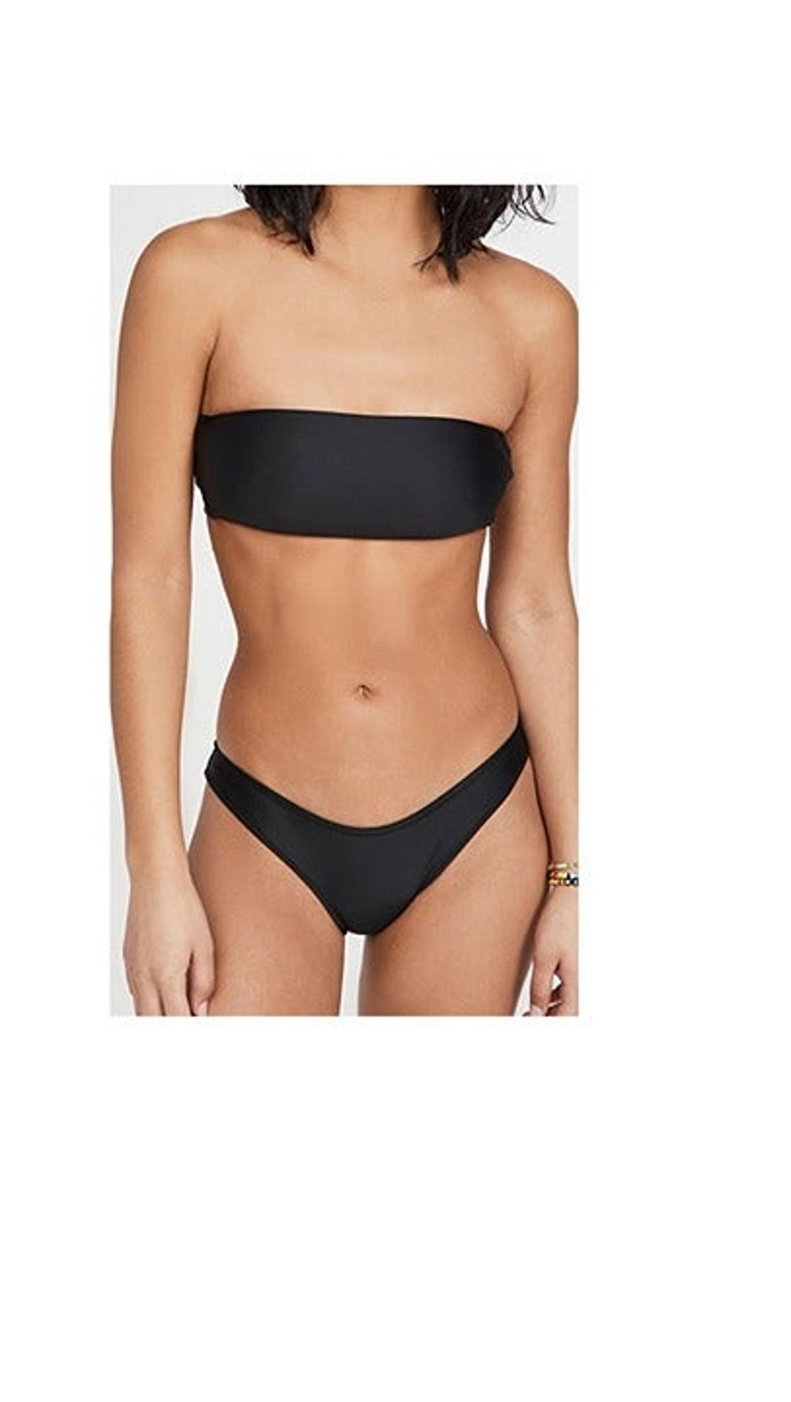 Madewell Second Wave Spaghetti Strap Bandeau Bikini Top & Bottom Set Size S
