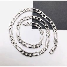 Sterling Silver 7mm 20 Figaro Chain