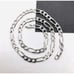 Sterling Silver 7mm 20 Figaro Chain