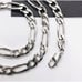 Sterling Silver 7mm 20 Figaro Chain