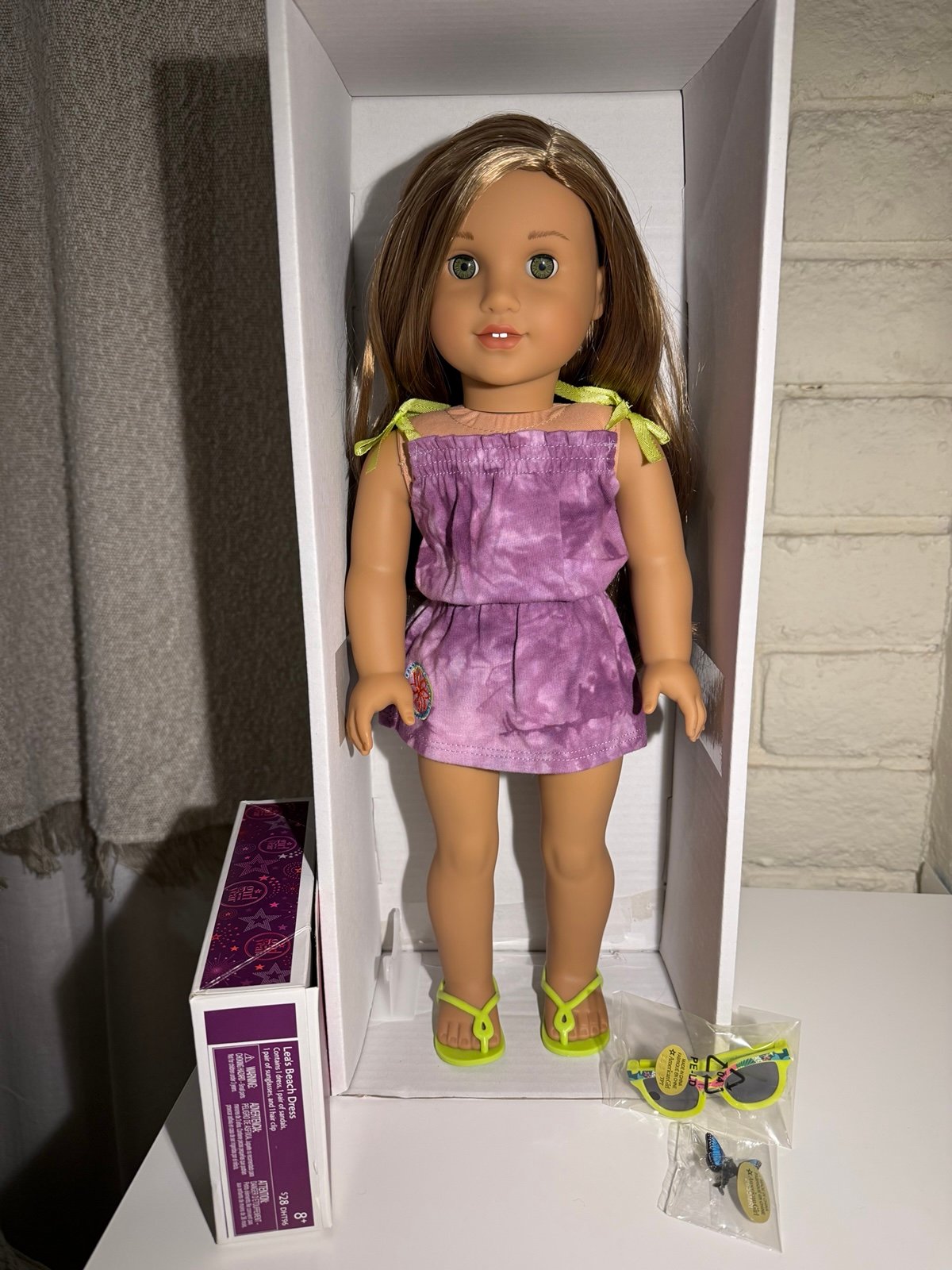 American Girl Doll Lea Clark in beach outfit
