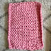 Pink Chunky Knit Baby Blanket