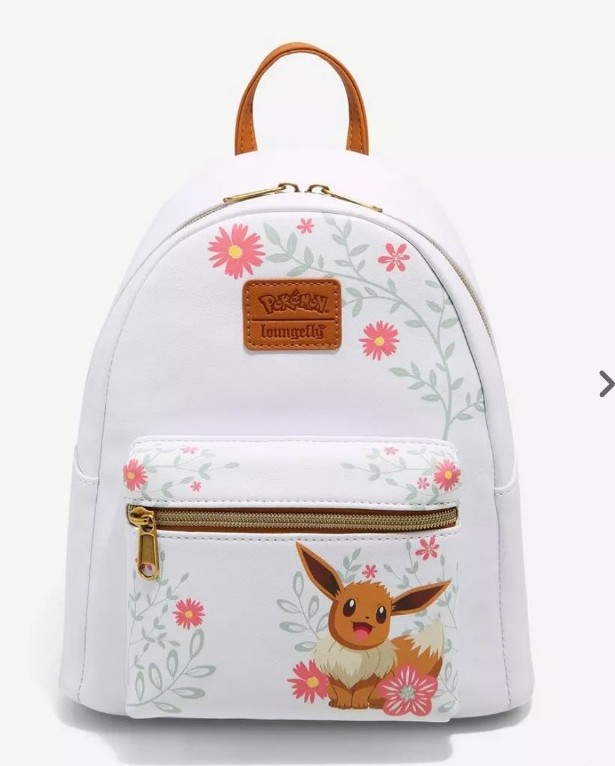 Loungefly Pokémon Mini Backpack Eevee Spring Flowers NEW