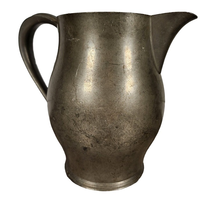 Antique vintage Insico Pewter by Derby Silver Company Pitcher 0509 Meridian CT